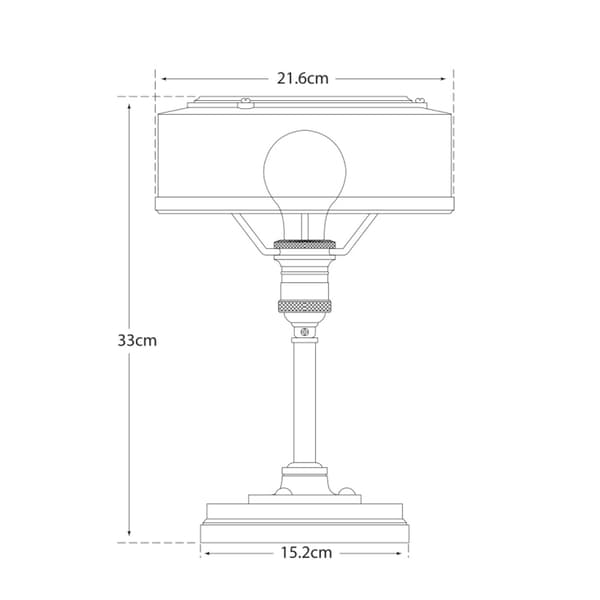 Henley Desk Light Antique Brass, Light, Hand-Rubbed Antique Brass - Andrew Martin