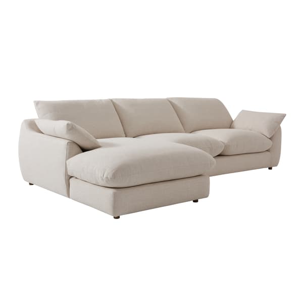 Fulton Chaise Sofa, Corner Sofa, Right-Hand Facing, Right Hand Facing, Light Neutral - Andrew Martin