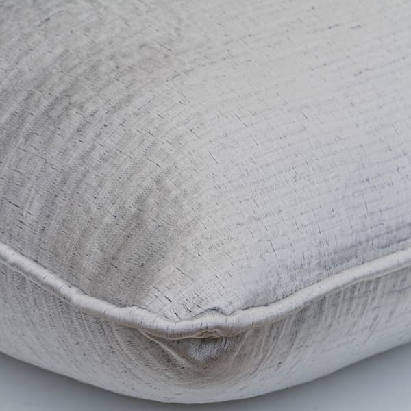 Columbus Silver, Sustainable Feather, Cushion, 55cm x 55cm - Andrew Martin