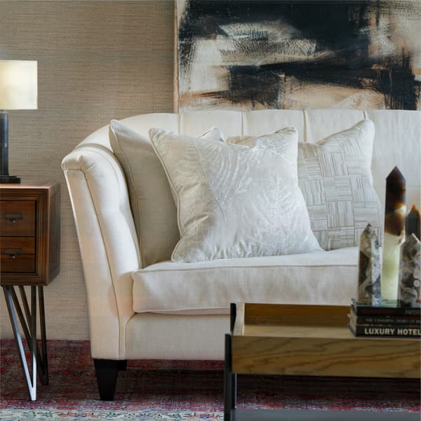 Brooklyn Natural, Sustainable Feather, Cushion, 55cm x 55cm - Andrew Martin
