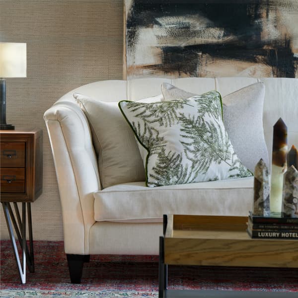 Brooklyn Leaf, Sustainable Feather, Cushion, 55cm x 55cm - Andrew Martin