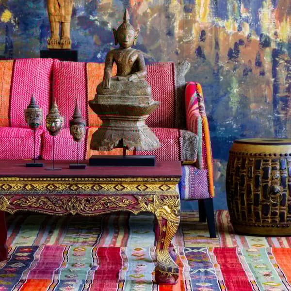 Regal Andean, Sofa, Orange/Multicoloured/Red