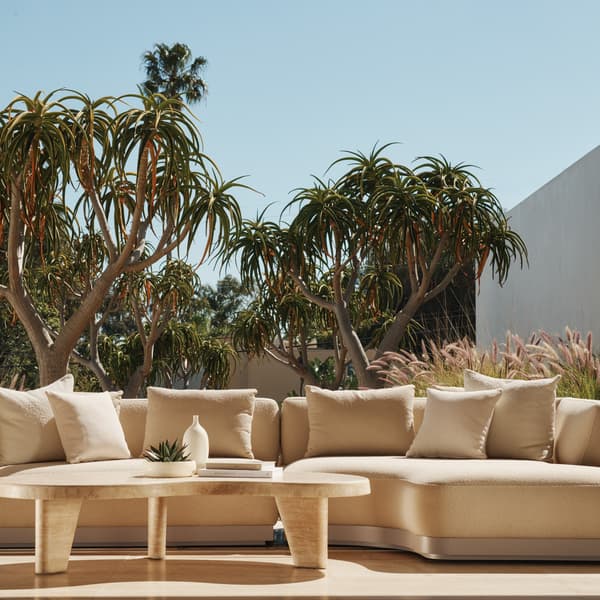 Amalfi Outdoor Sectional Sofa in Cream - Andrew Martin