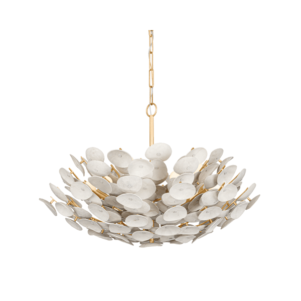 Aimi Chandelier, Light, Medium, Gold - Andrew Martin