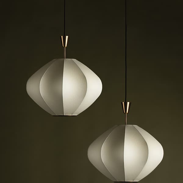 Arden Pendant Light, Light, Brass - Andrew Martin