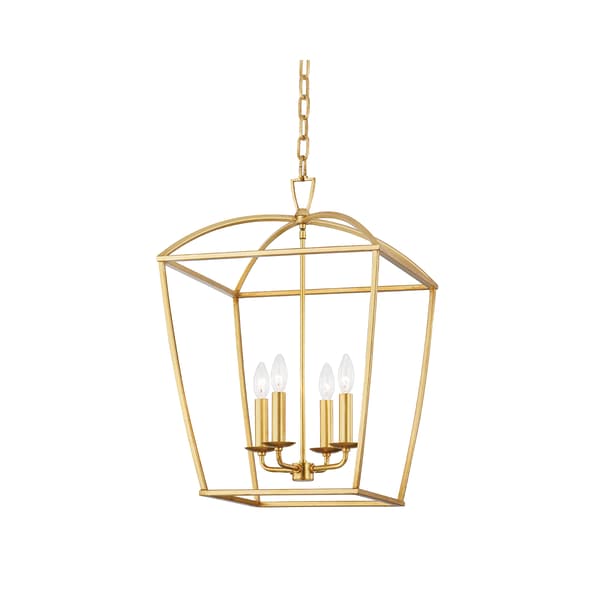 Title Briony Pendant Light Gold Leaf, Light - Andrew Martin