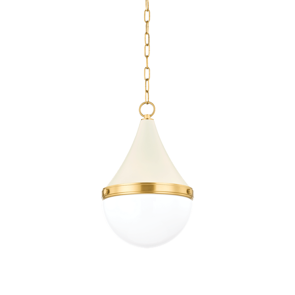 Ciara Pendant Light Soft Cream, Light - Andrew Martin
