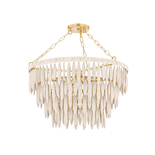 Tiffany Chandelier, Light, White - Andrew Martin