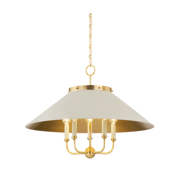 Clivedon, Light, Brass/White - Andrew Martin