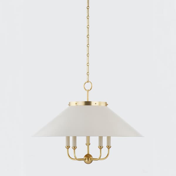 Clivedon, Light, Brass/White - Andrew Martin