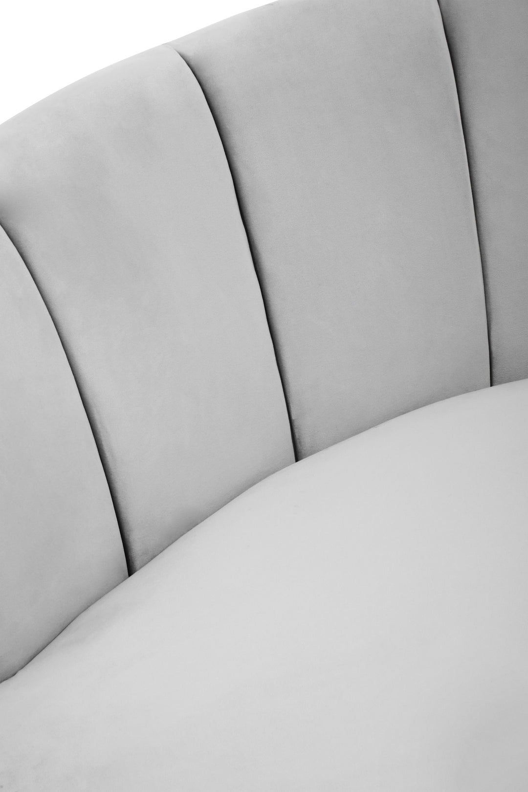 Hawk Three Seat Grey Velvet Sofa