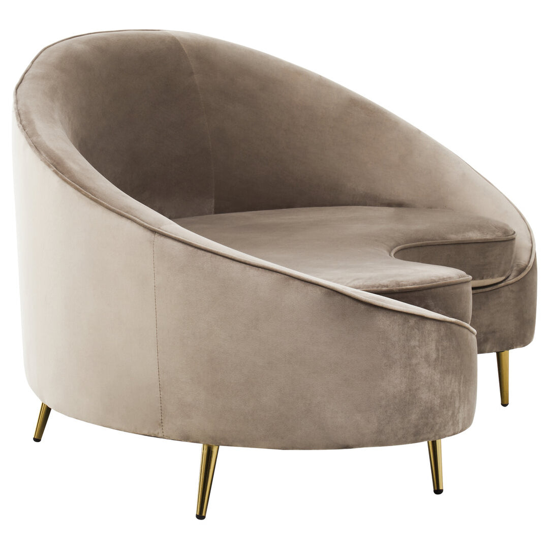 Eagle Three Seat Mink Velvet Sofa