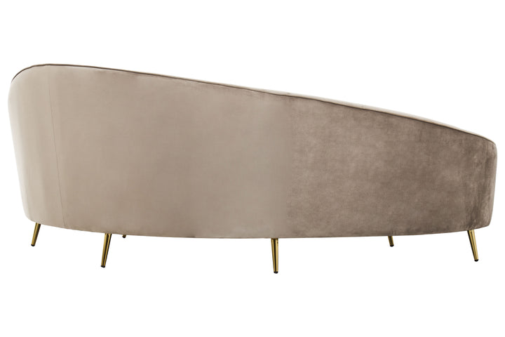 Eagle Three Seat Mink Velvet Sofa