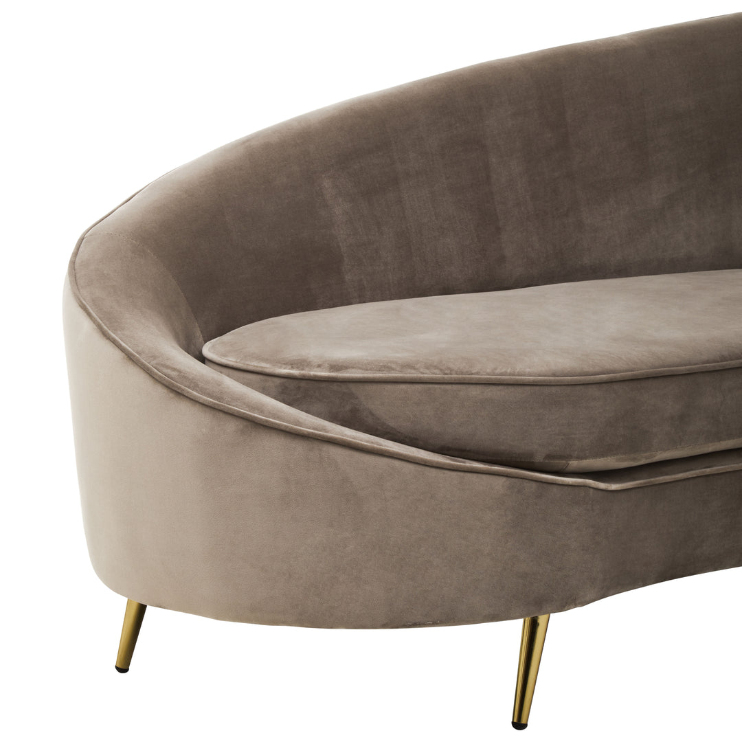 Eagle Three Seat Mink Velvet Sofa