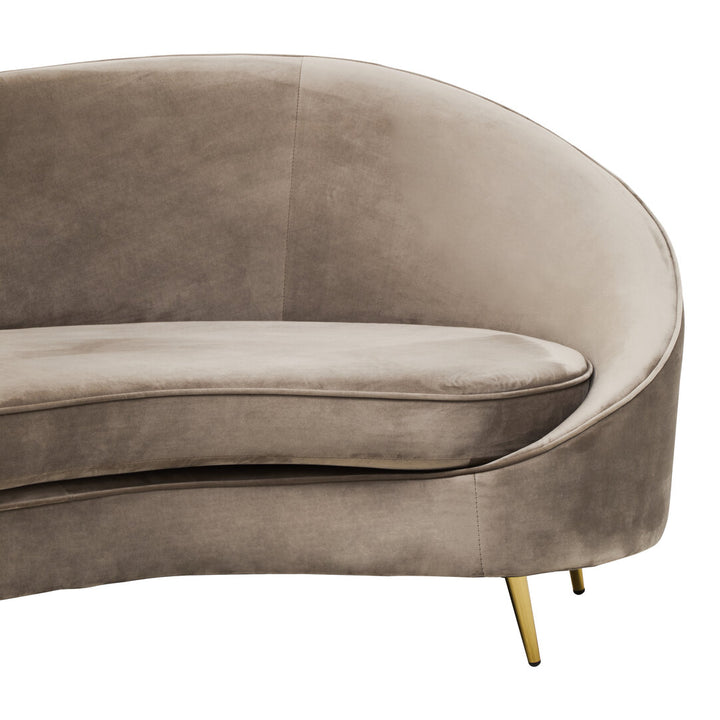Eagle Three Seat Mink Velvet Sofa