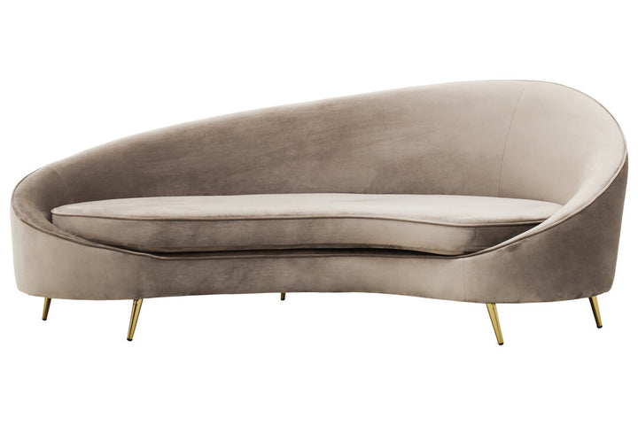 Eagle Three Seat Mink Velvet Sofa