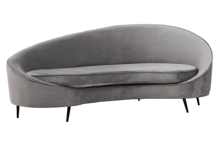 Eagle Three Seat Grey Velvet Sofa