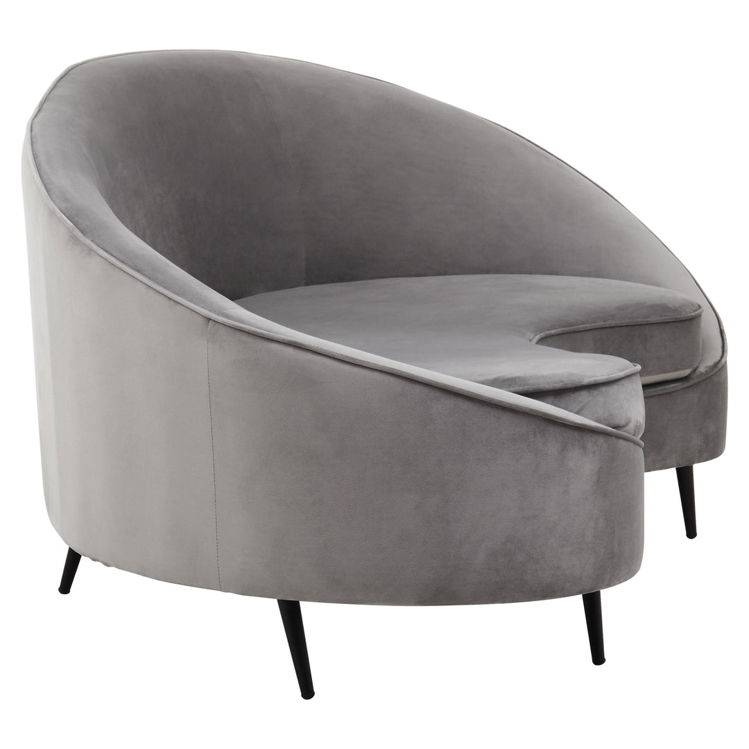 Eagle Three Seat Grey Velvet Sofa