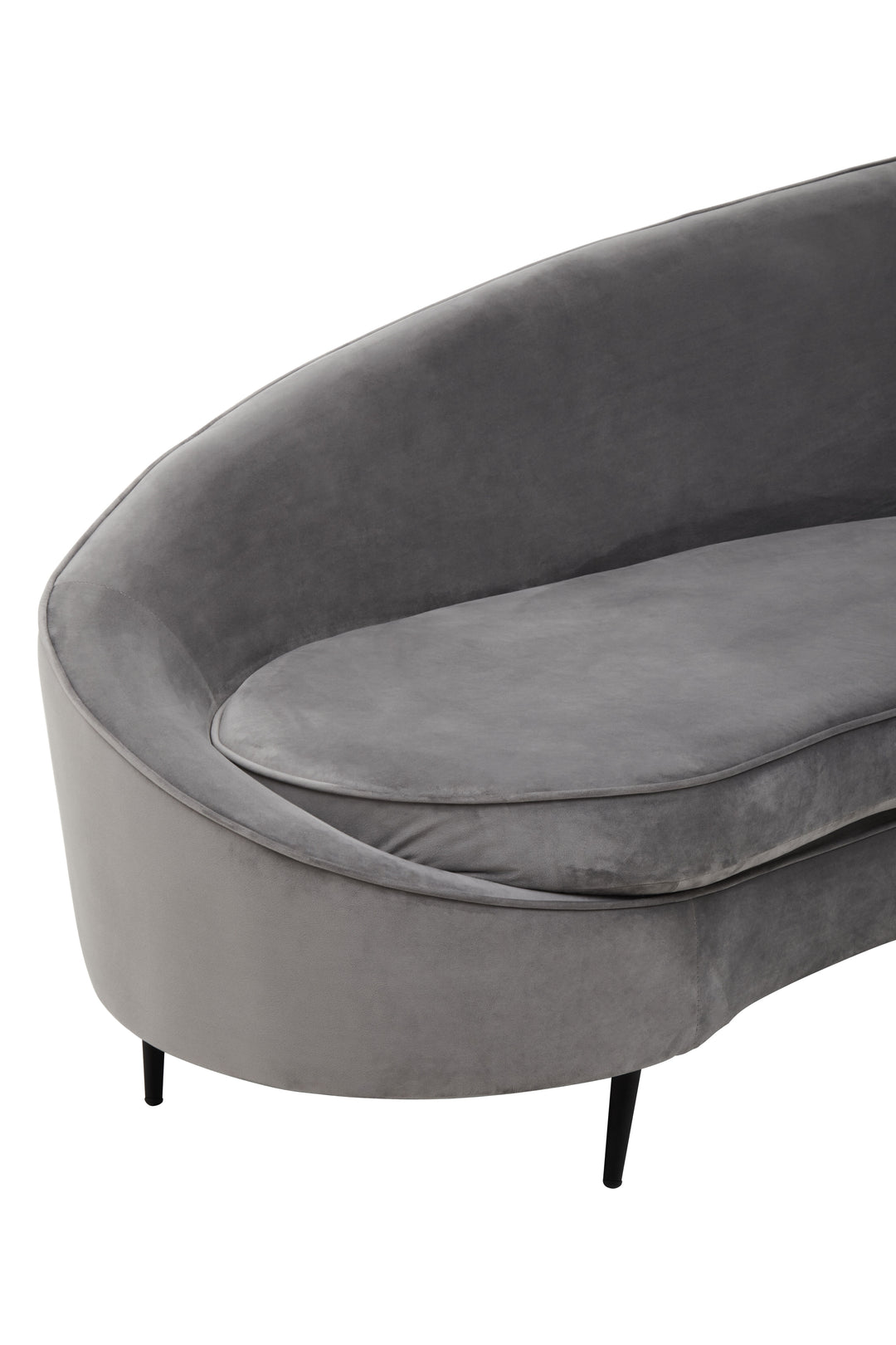 Eagle Three Seat Grey Velvet Sofa