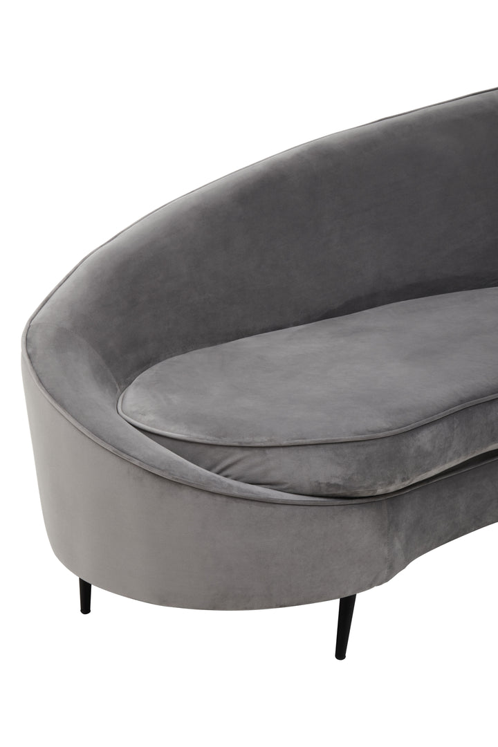 Eagle Three Seat Grey Velvet Sofa