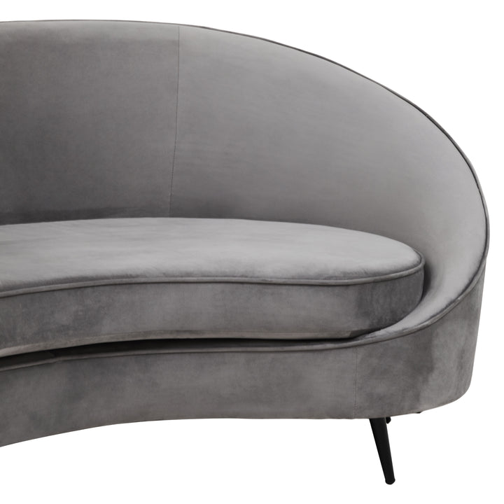 Eagle Three Seat Grey Velvet Sofa