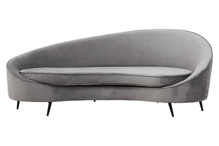 Eagle Three Seat Grey Velvet Sofa