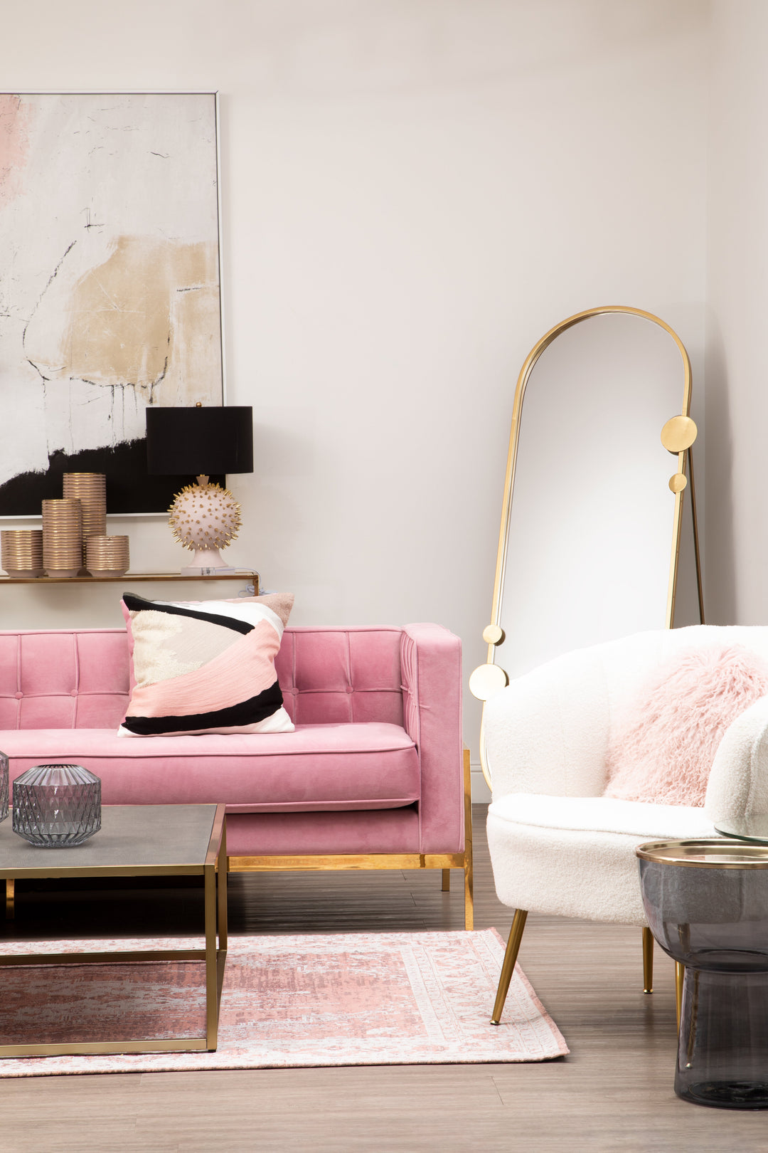 Dove Morvi Large Pink Rug