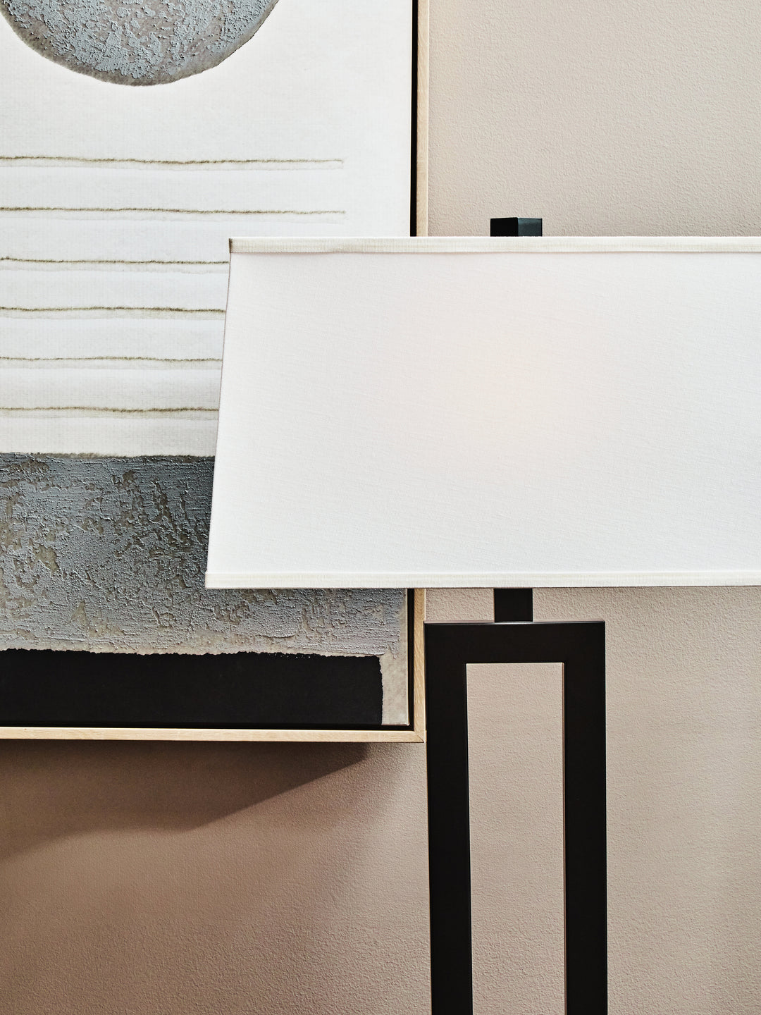 Lewis Black and White Floor Lamp