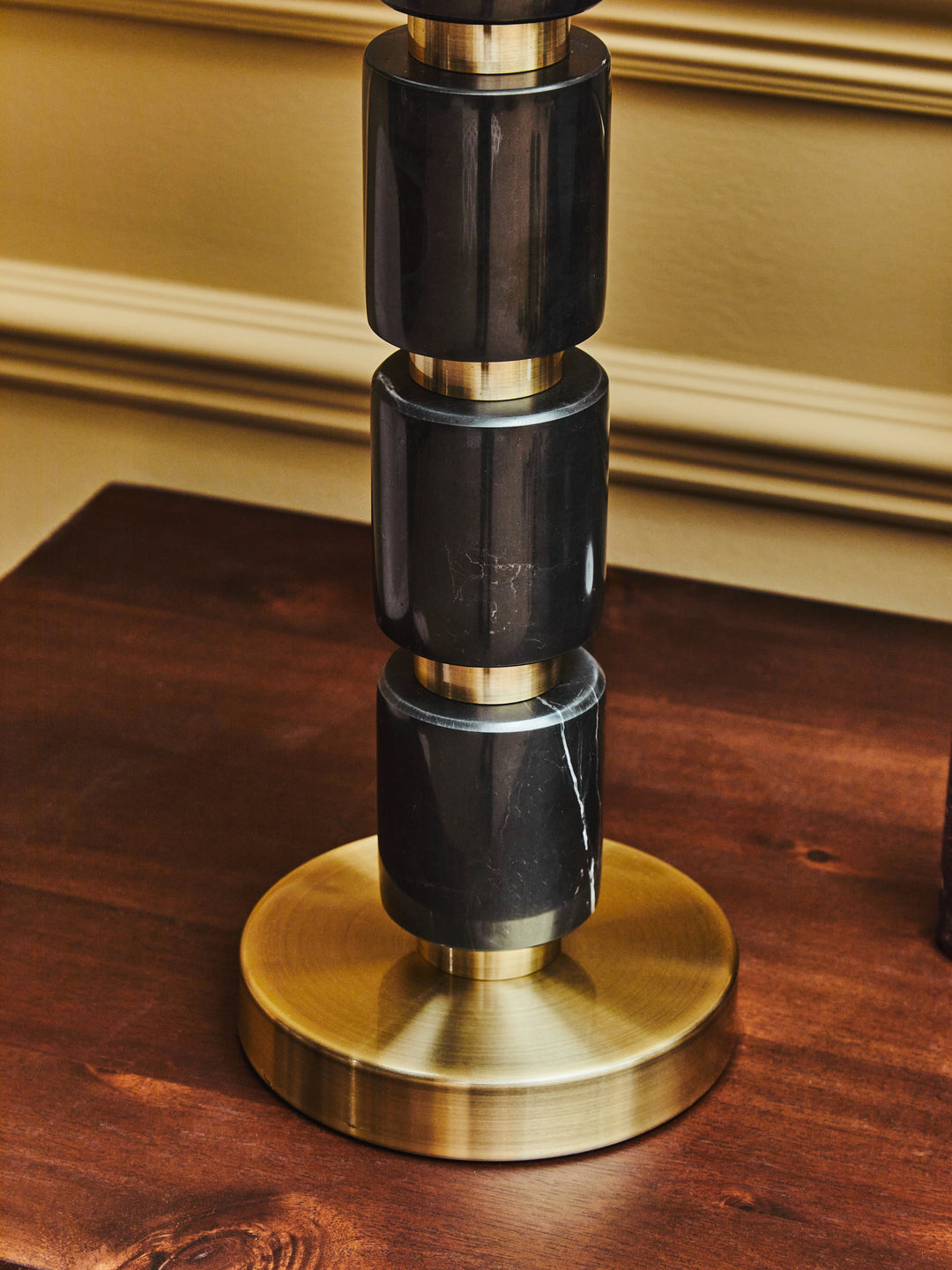 Sparky Black And Gold Table Lamp