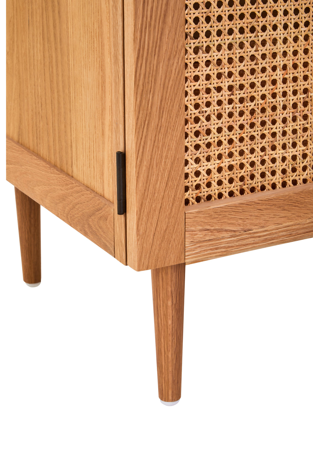Pigeon 2 Door Natural Rattan And Oak Cabinet