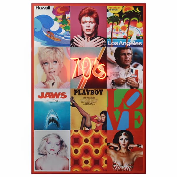 Neon - The Seventies 100X150, 100cm x 150cm - Andrew Martin