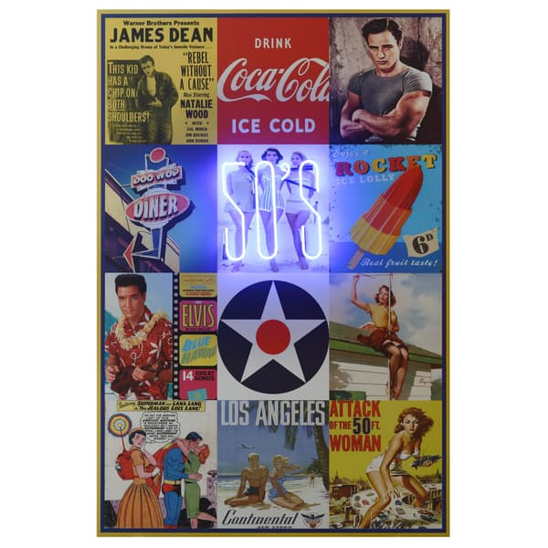 Neon - The Fifties 100X150, 100cm x 150cm - Andrew Martin
