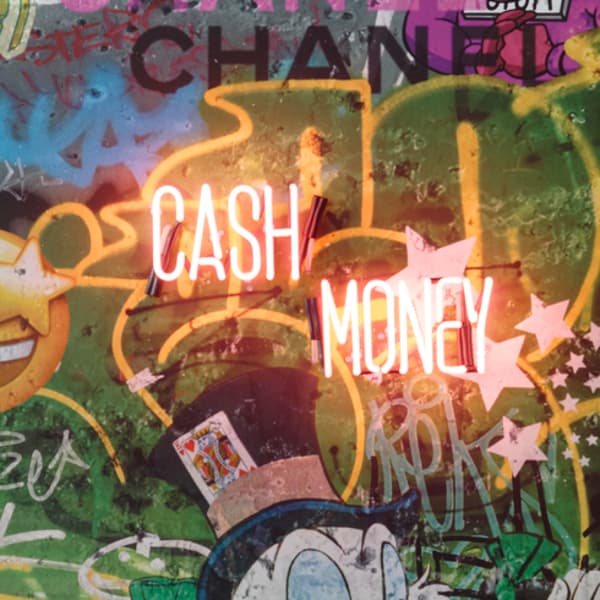 Neon - Scrooge / Cash Money 100X150, 100cm x 150cm - Andrew Martin