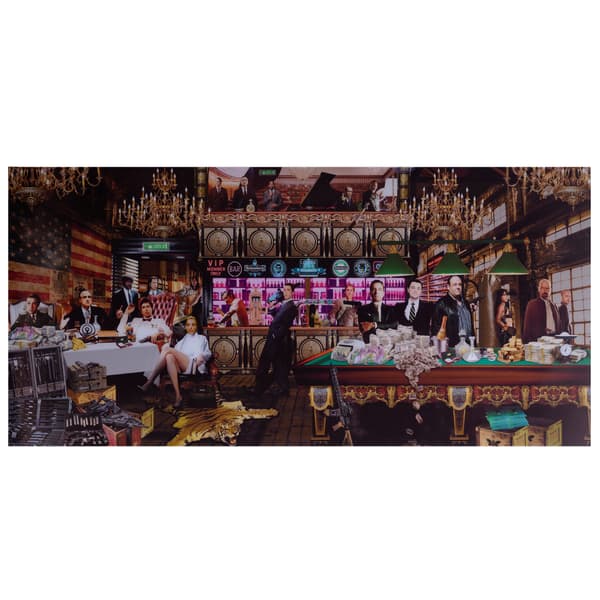 Gangster Reunion 200X100 - Plexiglass, 200cm x 100cm - Andrew Martin