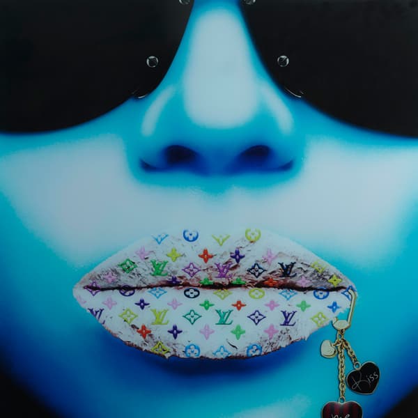 Louis Vuitton Blue 120X120 - Artwork, 120cm x 120cm - Andrew Martin