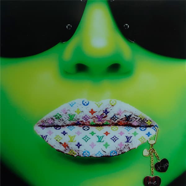 Louis Vuitton Green 150X150 - Artwork, 150cm x 150cm - Andrew Martin