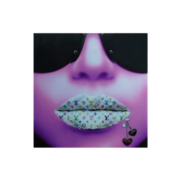 Louis Vuitton Purple 150X150 - Artwork, 150cm x 150cm - Andrew Martin