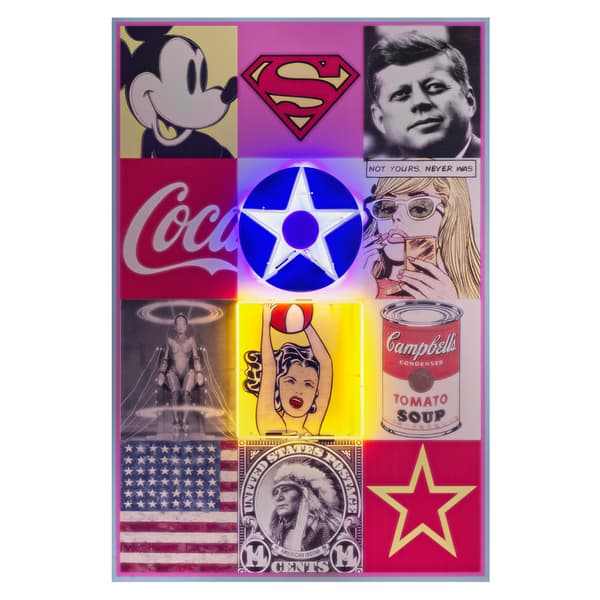 Neon - America 100X150, 100cm x 150cm - Andrew Martin