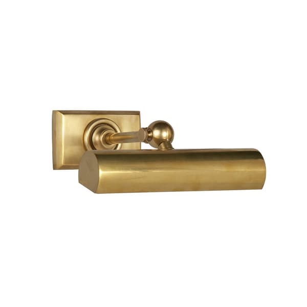Cabinet Maker's Single Picture Light Brass, Picture Light, Small, Hand-Rubbed Antique Brass - Andrew Martin