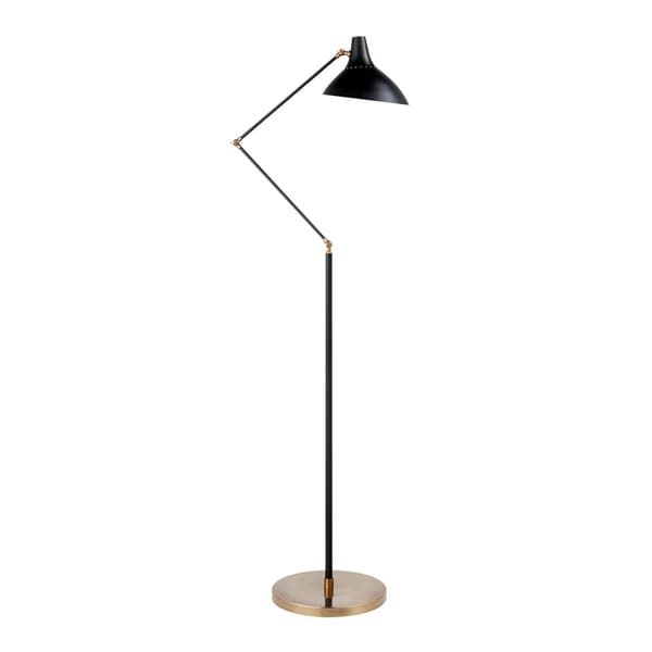 Charlton Floor Lamp Black, Floor Lamp - Andrew Martin