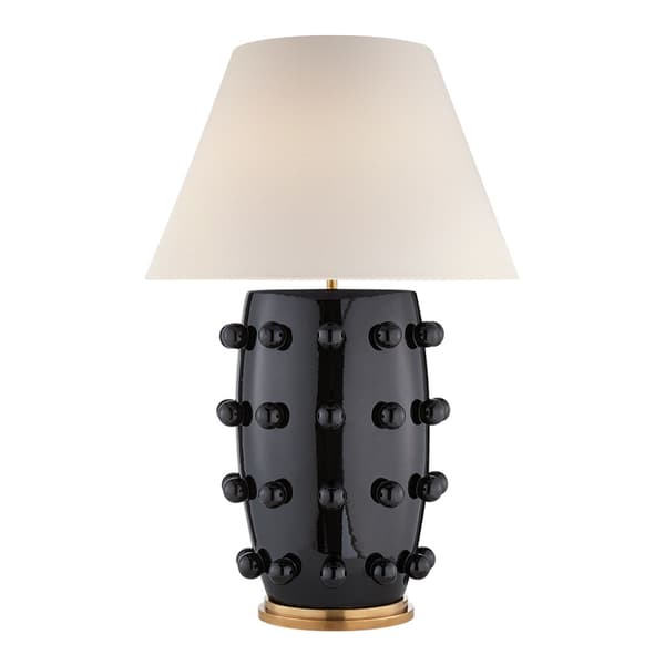 Linden Table Lamp Black, Table Lamp, Large - Andrew Martin