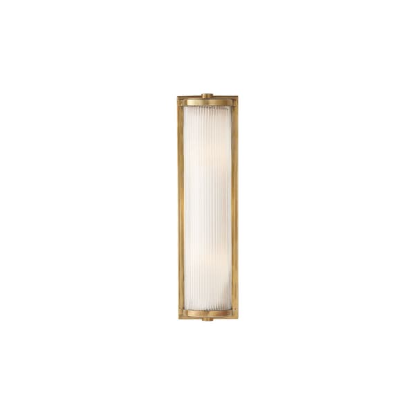 Dresser Wall Light Brass, Wall Light, Long, Hand-Rubbed Antique Brass - Andrew Martin