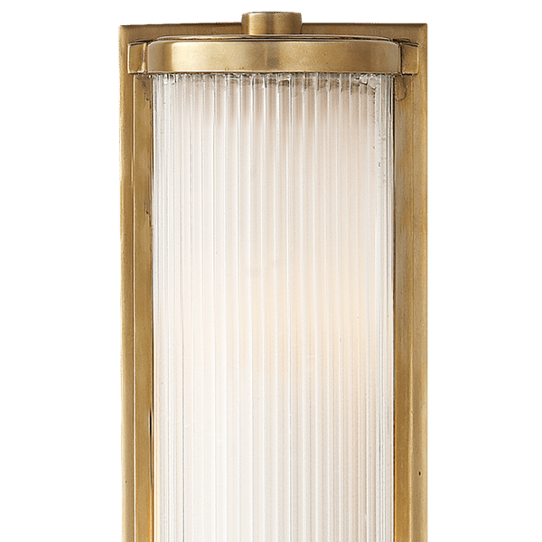 Dresser Short Wall Light Brass, Wall Light, Short, Hand-Rubbed Antique Brass - Andrew Martin