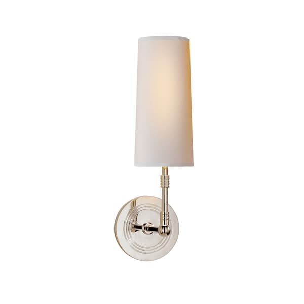 Ziyi Wall Light Nickel, Wall Light, Polished Nickel - Andrew Martin