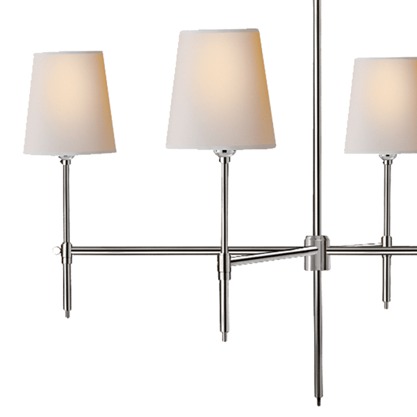 Bryant Chandelier Nickel, Chandelier, Polished Nickel - Andrew Martin