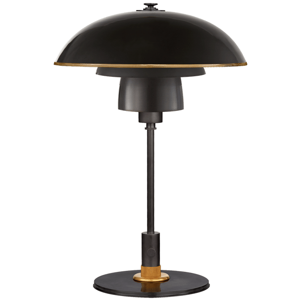 Whitman Table Lamp Bronze, Desk Lamp, Bronze/Antique Brass - Andrew Martin