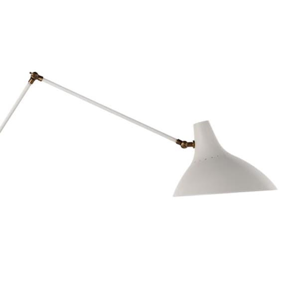 Charlton Floor Lamp White, Floor Lamp - Andrew Martin