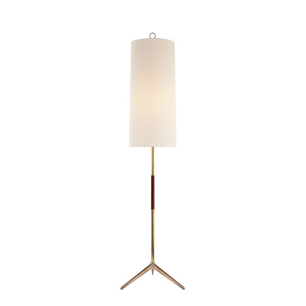 Frankfort Floor Lamp Brass, Floor Lamp, Hand-Rubbed Antique Brass - Andrew Martin