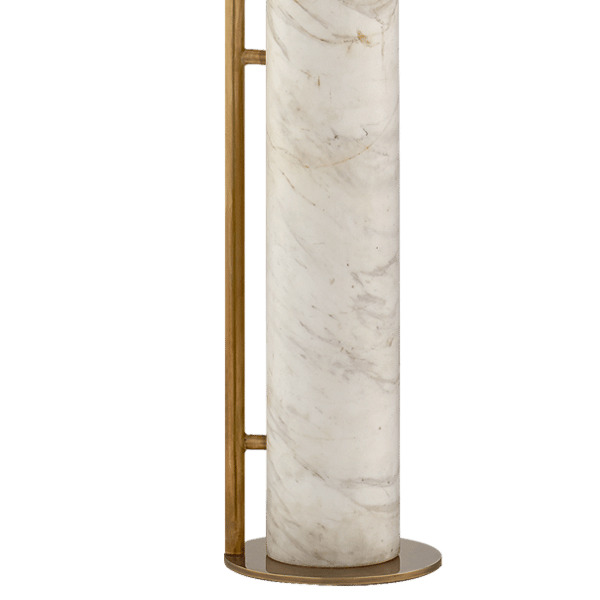 Alma Floor Lamp Brass, Floor Lamp, Antique-Burnished Brass - Andrew Martin