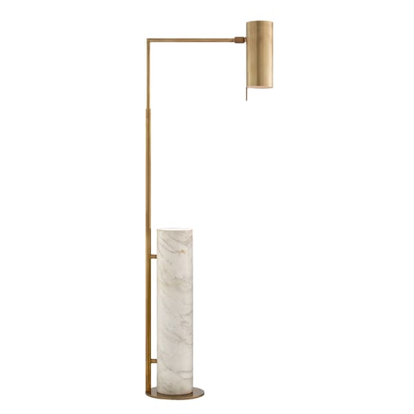 Alma Floor Lamp Brass, Floor Lamp, Antique-Burnished Brass - Andrew Martin